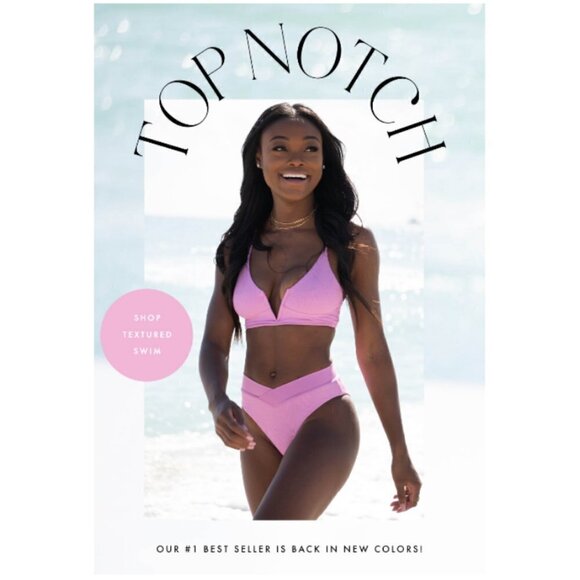 💕LSPACE💕 Ribbed Bikini Set Rosebud Pink L/XL NWT - Picture 8 of 13